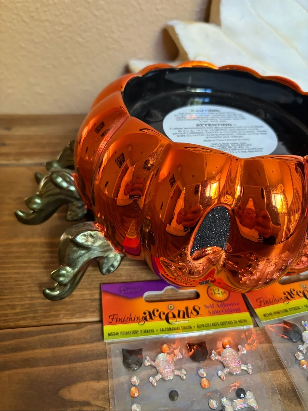 Bath & Body Works 2022 Pumpkin Spider Candle Holder